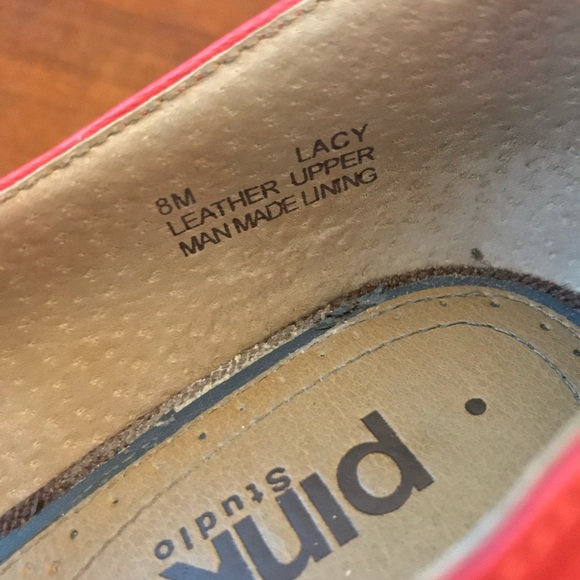 Pink Studio Orange Wedge Sandals - Picture 5 of 11